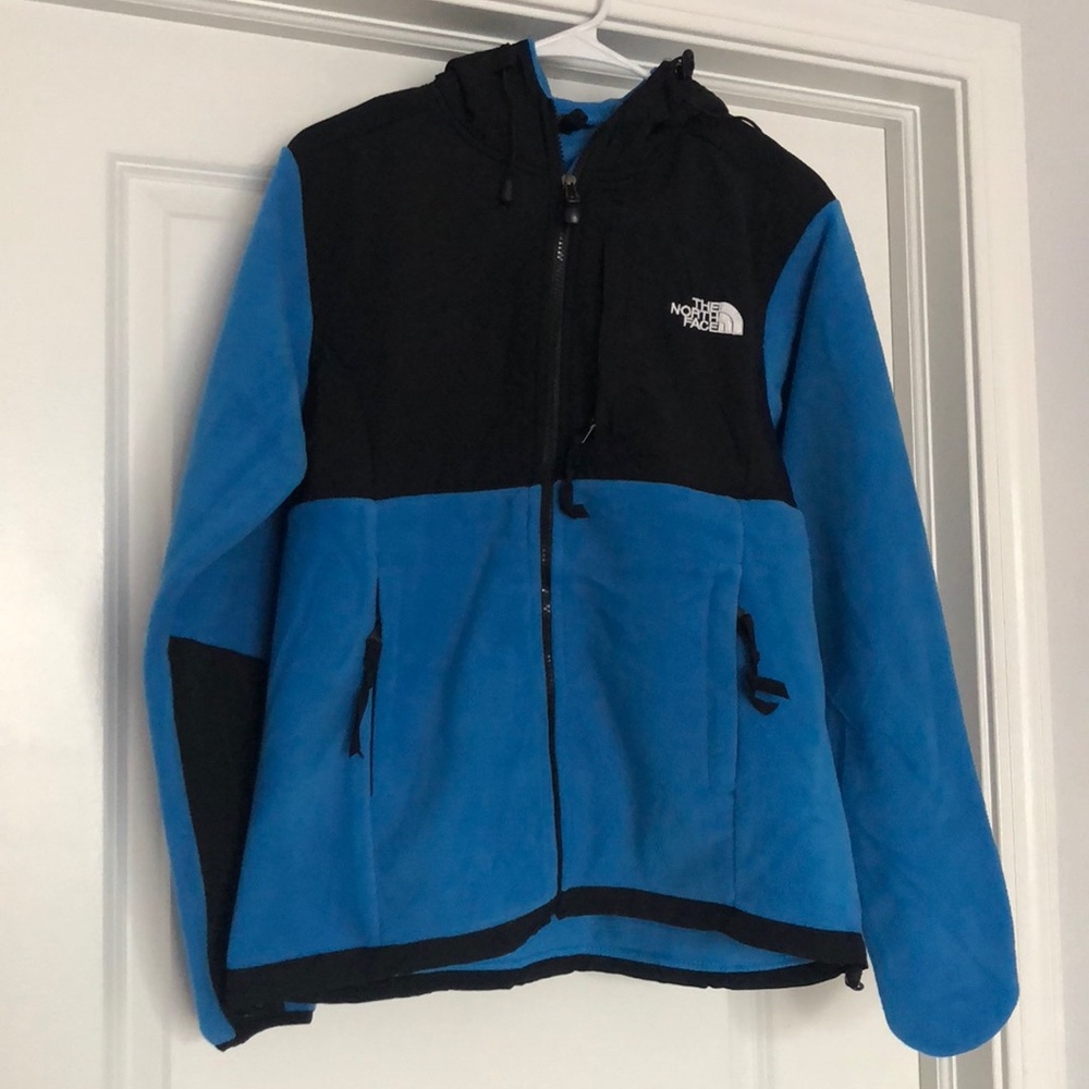 Brand New Hoodie Blue North Face Jacket